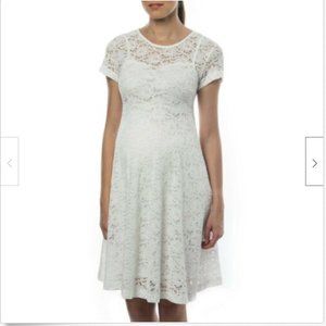 Pietro Brunelli Rodano Maternity Dress White Lace